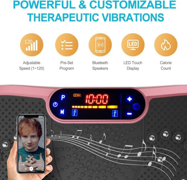 00007e92ea2b4fd2b0ae3b6446c1d008 Vibration Plate Fitness Platform Exercise Machine Vibrating Lymphatic Drainage Shaking Full Body Shaker Workout Vibrate Stand Shake Board Sport Gym for Weight Loss Fat Burner for Women Men