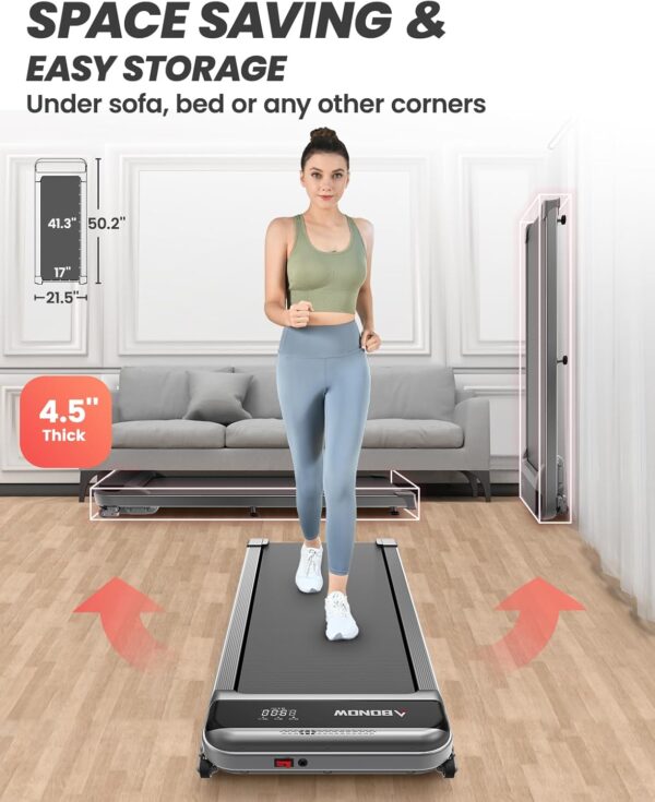0068b01ed09e455a8f85427d4bb337f3 Walking Pad, Under Desk Treadmill with Incline for Home Office 2.5HP Portable Walking Treadmill with 280 Lbs Weight Capacity Walking Machine, Remote Control, LED Display