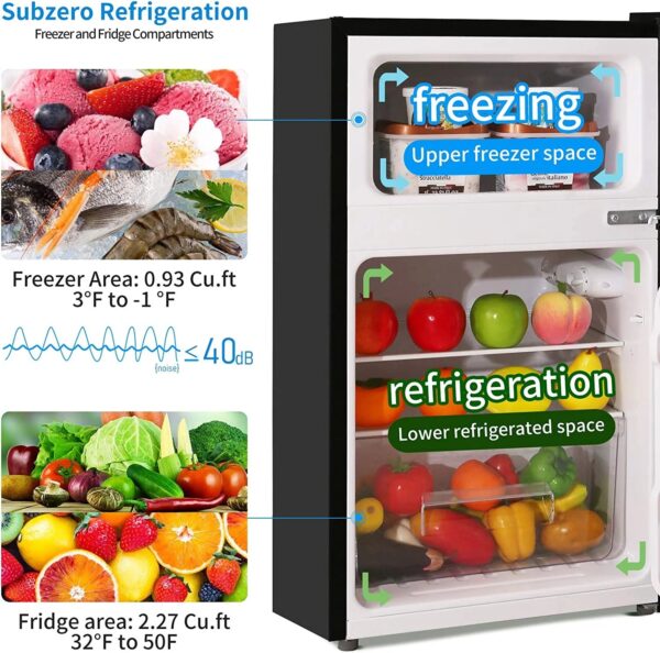 007134381cf8445f92c5b170a023cb4a Compact Refrigerator with Freezer F6893
