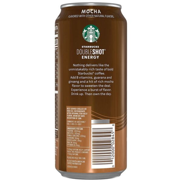 00812552bfff46238bf9ee9d8027082f Starbucks Doubleshot Energy Mocha Espresso Coffee, 15 oz Cans, 12 Pack