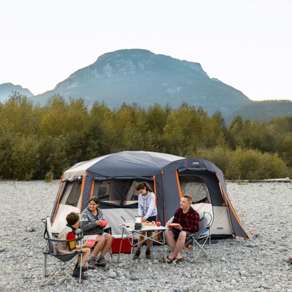 00839f4621a641ed92b6a7cde5994fdd Straight Wall Cabin Tents | 10 Person / 11 Person / 12 Person Large Multi Room Family Tents for Car Camping & Outdoor Adventures