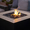 Mr. Bar-B-Q - Outdoor Fire Pit with Steel Mantel - Black