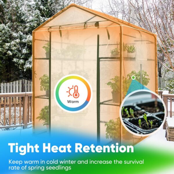 020e92f65c714640b0f63851cd65944b Quictent Greenhouse for Outdoors with Screen Door & Windows