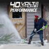 12-inch cordless snow shovel, includes 4.0Ah battery and charger
