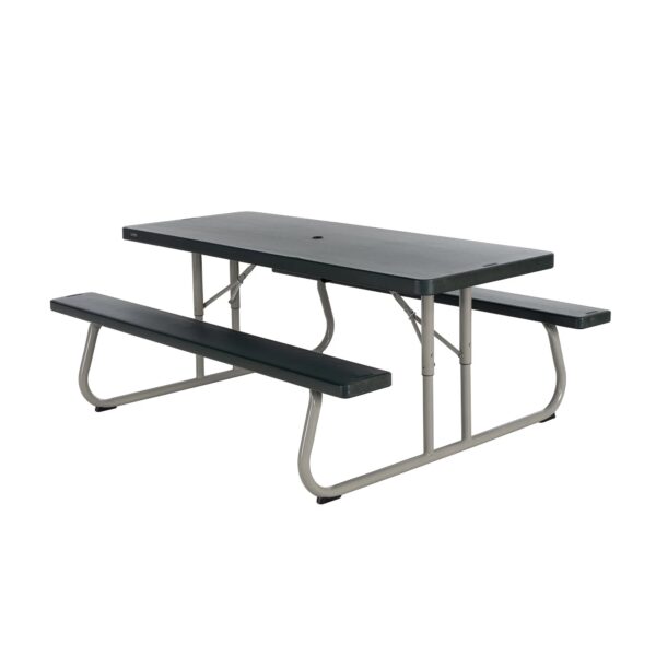 Lifetime 6 Foot Polyethylene Picnic Table, Hunter Green (22123)