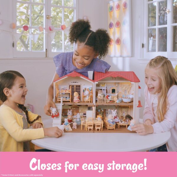 03d3f035519b4e4d88f91ac1e1328564 Calico Critters Red Roof Country Home, Dollhouse Playset with Figures, Furniture and Accessories