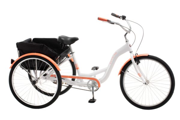 03d826f5724a440d98b599eedb68ab4e Schwinn Meridian Adult Tricycle, Single Speed, 26-inch Wheels, White