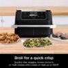 DZ401 Foodi 10 Quart 6-in-1 DualZone XL 2-Basket Air Fryer with 2 Independent Frying Baskets, Match Cook & Smart Finish to Roast, Broil, Dehydrate for Quick, Easy Family-Sized Meals, Grey