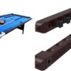Hathaway Fairmont 6 Ft Portable Pool Table, Adults Folding Billiards Tables for Game Room with Easy Foldable Storage, Includes Full Set of Billiard Balls, Cues, Chalk & Brush