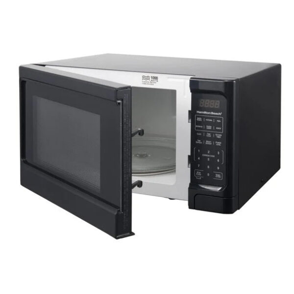 041171d3562b4aadb95e1c827bb9fcb4 1.1 Cu. Ft. Sleek Black Digital Microwave - Effortless Touchpad Controls