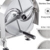 Stainless Steel Commercial Vegetable Slicer, Adjustable 0.2-12mm Thickness, Manual Multifunctional Slicer for Fruits & Vegetables