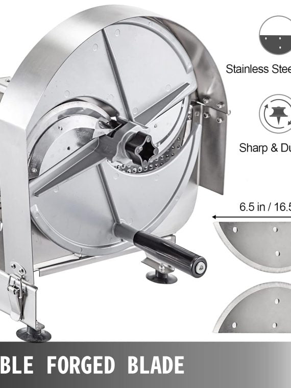046182ac9e624dc4bafe94ab3da9cf61 Stainless Steel Commercial Vegetable Slicer, Adjustable 0.2-12mm Thickness, Manual Multifunctional Slicer for Fruits & Vegetables