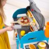 Wooden Luxury Grill, Smoker and Pizza Oven Toy Food Toy for Kids Pretend Cooking