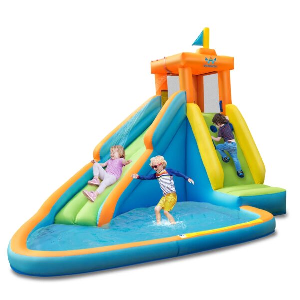 051913da576149b89818c7920e961378 Costway Kids Bounce House Castle Splash Water Pool Without Blower
