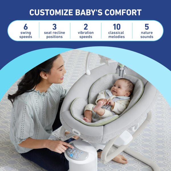 0523a6d202b341e5a22555a972f51c5a Soothe My Way with Removable Rocker, Madden - Versatile Baby Swing & Portable Rocker