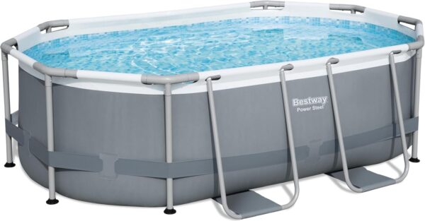 059165f477d24dd7b1d8f408164cdbc7 Bestway Oval Above Ground Pool Set (10' x 6'7" x 33")| Includes Filter Pump & ChemConnect Dispenser