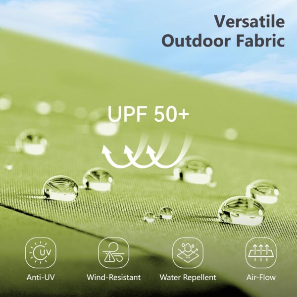 05e89a3b358946719dfc1749b3f0b993 15ft Double Sided Patio Umbrella with Solar Lights, Outdoor Large Umbrellas with Crank Handle and 36 LED Lights, Rectangular Market Umbrella with Base Included for Deck Pool Shade