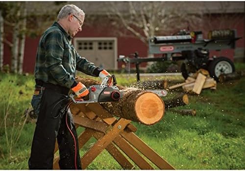 05f480a32da148bdb34ed91488730e52 18-inch 15 Amp Self-Sharpening Corded Electric Chainsaw, with Integrated Self-Sharpening System (PowerSharp), 120V, Grey, Black