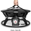 Portable Propane Fire Pit, 21-inch, 58,000 BTU with Fire Pit Cover & Carry Kit, Smokeless Gas Firebowl