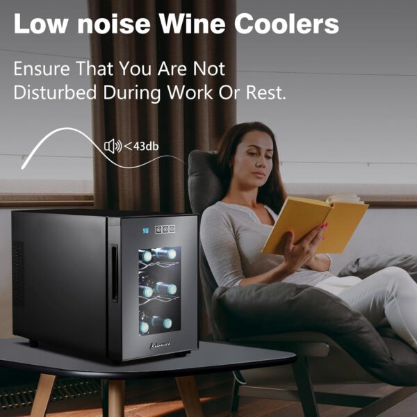 0691861c202c453183d056ec512d3436 24 inch Wine Cooler, 46 Bottle - Dual Zone Built-in or Freestanding Fridge with Stainless Steel Reversible Glass Door, for Home, Kitchen, or Office.