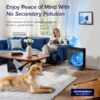 Air Purifiers for Home Large Room Up to 1800 Ft² in 1 Hr with Washable Pre-Filter, Air Quality Monitor, Smart WiFi, HEPA Sleep Mode for Allergies, Pet Hair in Bedroom, Vital 200S-P, White