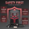 135Amp MIG Welder,110V Flux Core Welder Flux MIG/Lift TIG/Stick 3-in-1 Large LED Digital Display Welding Machine IGBT Inverter Welder FLUX-135PRO