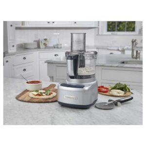 Depot Esh 8 Cup Food Processor, 350-Watt Motor, Medium to Fine Slicing Discs, Silver