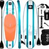 Roc Inflatable Stand Up Paddle Boards with Premium SUP Paddle Board Accessories, Wide Stable Design, Non-Slip Comfort Deck for Youth & Adults
