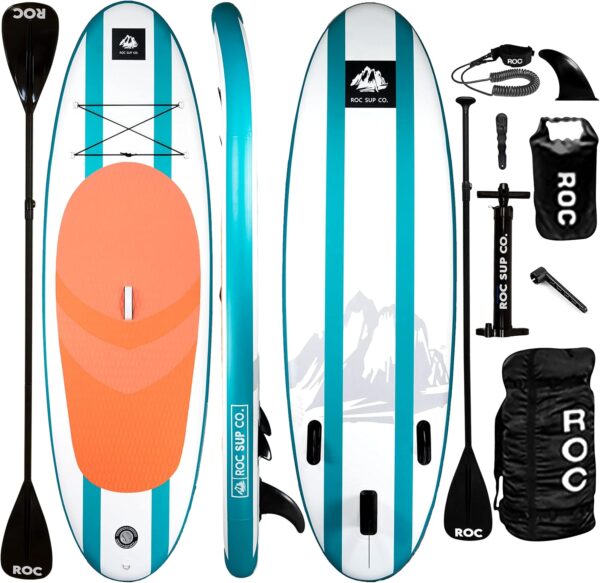 074030892db64de89bd5be3ddde802ca Roc Inflatable Stand Up Paddle Boards with Premium SUP Paddle Board Accessories, Wide Stable Design, Non-Slip Comfort Deck for Youth & Adults