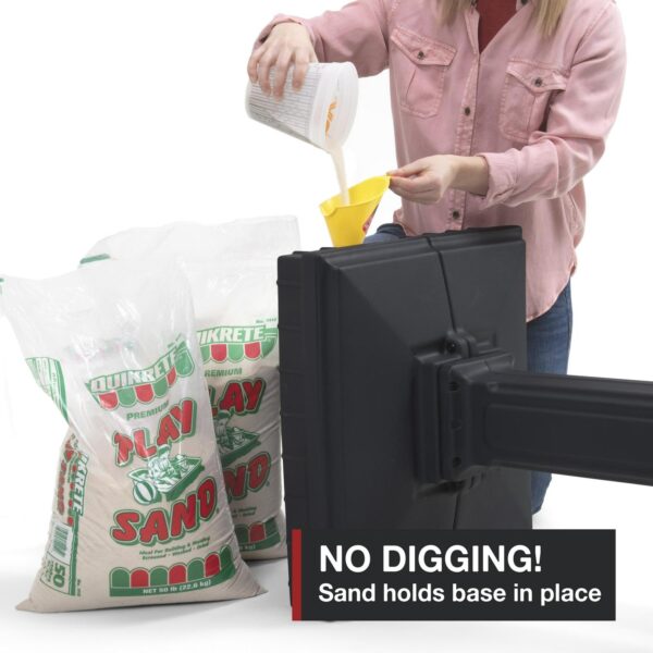 07bc70f2811b4466ac8068f8ff99d5ce Simplay3 Dig Free Easy Up Classic Black Plastic Mailbox