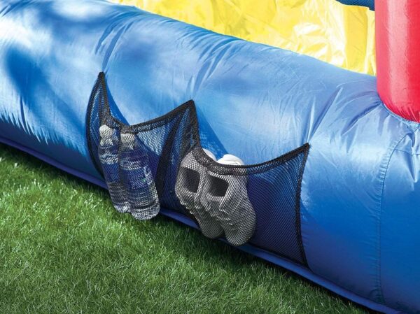 07ea19b5ef8c4244af79e4c626dbca18 Little Tikes Jump 'n Slide Inflatable Bouncer Includes Heavy Duty Blower With GFCI, Stakes, Repair Patches, And Storage Bag, for Kids Ages 3-8 Years