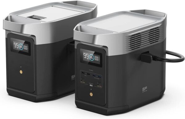 0816260101aa4f629c9b0573a1910c66 Portable Power Station DELTA 2, 1024Wh LiFePO4 (LFP) Battery, 1800W AC/100W USB-C Output, Solar Generator(Solar Panel Optional) for Home Backup Power, Camping & RVs