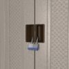 Suncast 2-Shelf Resin Base Cabinet, Platinum Metallic