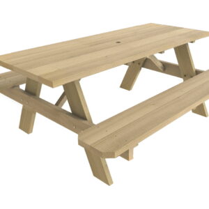 UFPED Wooden Picnic Table, Tan