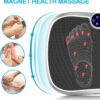Vibration Plate Fitness Platform Exercise Machine Vibrating Lymphatic Drainage Shaking Full Body Shaker Workout Vibrate Stand Shake Board Sport Gym for Weight Loss Fat Burner for Women Men