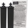 Travel Berkey Gravity-Fed Water Filter with 2 Black Berkey Purification Elements & Berkey Primer Combo Set