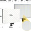 D50 LED Video Light Panel Lights 15.4", 2 Packs 45W 3000K-8000K Bi-Color Dimmable Photography Lighting, CRI 96+ Videography Lighting for Video Shooting/Gaming/Live Stream/Studio/Film