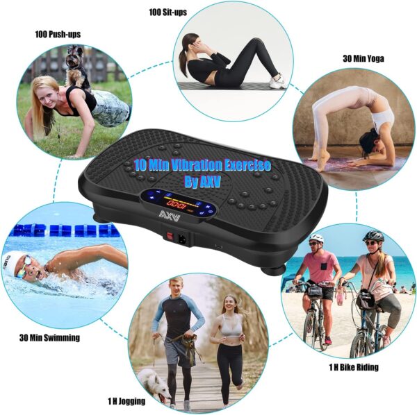 09612752a98c4a3c965fc2ba82b5cc5b Vibration Plate Fitness Platform Exercise Machine Vibrating Lymphatic Drainage Shaking Full Body Shaker Workout Vibrate Stand Shake Board Sport Gym for Weight Loss Fat Burner for Women Men