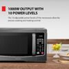 Air Fryer Combo 8-in-1 Countertop Microwave Oven, with Convection, Broil, Odor Removal Mode, 12.4" Position Memory Turntable, Child-Lock, 1.0 Cu.ft, Black Stainless Steel, ML2-EC10SA(BS)
