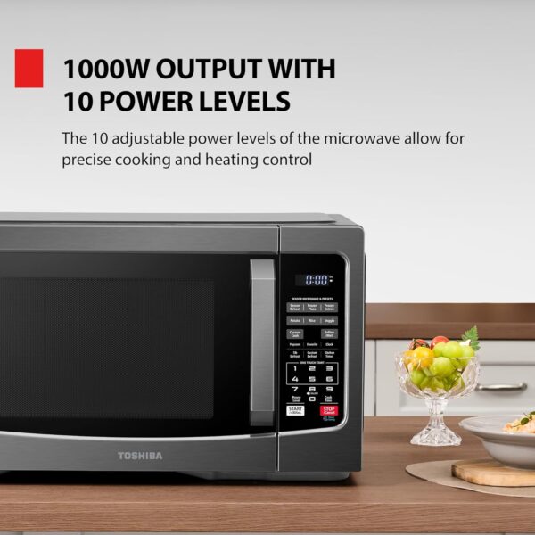 0998317c2e354906a84355fd9ce4a7fc Air Fryer Combo 8-in-1 Countertop Microwave Oven, with Convection, Broil, Odor Removal Mode, 12.4" Position Memory Turntable, Child-Lock, 1.0 Cu.ft, Black Stainless Steel, ML2-EC10SA(BS)