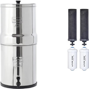 Royal Berkey Gravity-Fed Water Filter with 2 Black Berkey Elements and 2 PF-2 Fluoride and Arsenic Reduction Elements