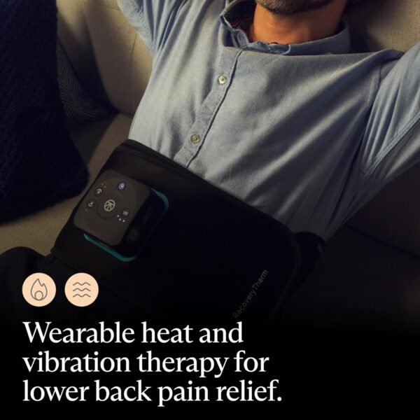 0a616f4e63894cee9939d172f612996f RecoveryTherm Back - Hot Vibration Back and Core Wrap for Athletes - Advanced Hot Vibration for Pain Relief Wrap with Cryothermal Technology - One Size Fits All