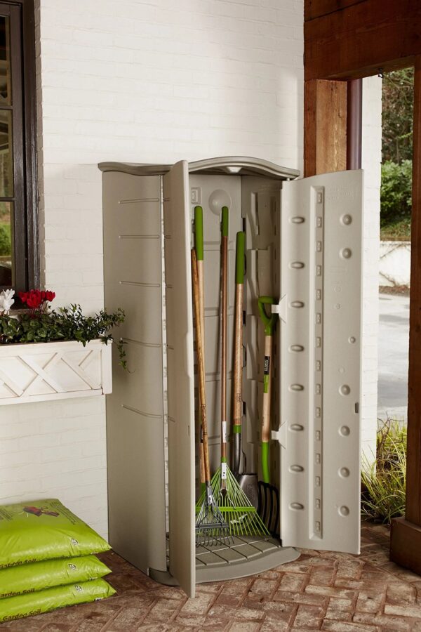 0a741de999614d86a288c32e0015b5ca Rubbermaid Vertical Resin Weather Resistant Outdoor Storage Shed