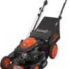 22 in. 201cc Select PACE 6 Speed CVT High Wheel RWD 3-in-1 Gas Walk Behind Self Propelled Lawn Mower, Black