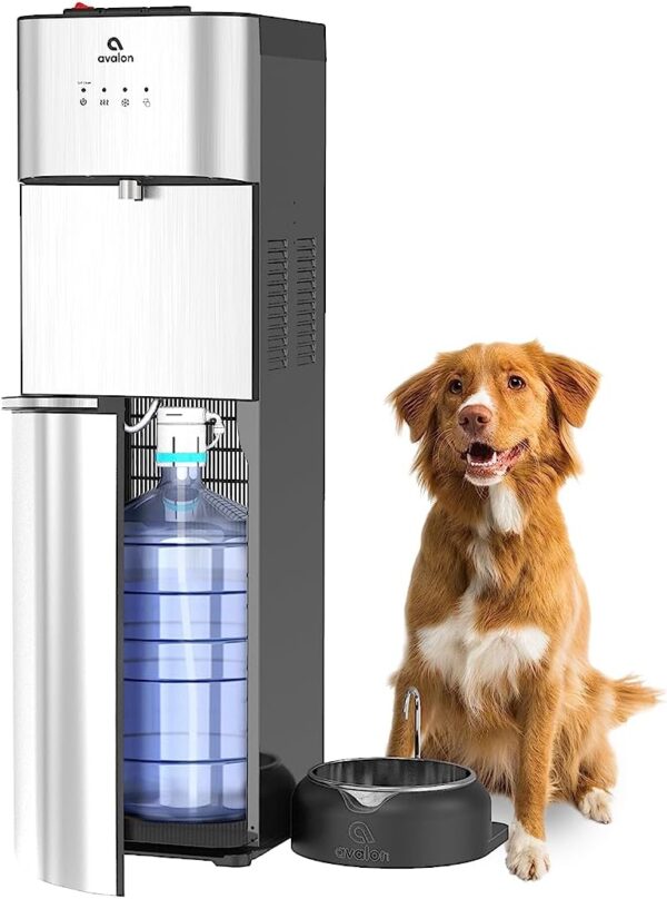Limited Edition Self Cleaning Water Cooler Water Dispenser - 3 Temperature Settings - Hot, Cold & Room Water, Durable Stainless Steel Construction, Bottom Loading - UL Listed-Avalon
