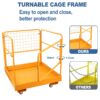 Sidasu Forklift Safety Cage 36x36 Inches Forklift Work Platform