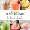 24-Hour Delay Start&Cold Retention, 68 oz Slushy Machine with Self-Cleaning Function, Frozen Drink Maker with 5 Preset Programs,Frozen Margaritas, Frappés, and More