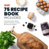 Saki 12-In-1 Programmable Bread Machine with Digital Touch Control Panel