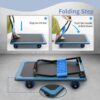 Lomive Platform Truck, 1100Lbs Hand Truck Push Cart Dolly