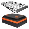 WEIZE 54" x 34" Heavy Duty Roof Rack, Rooftop Cargo Carrier Basket